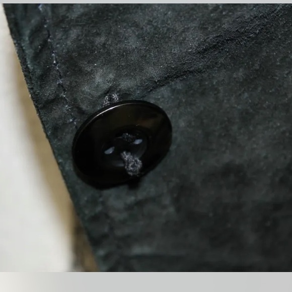 Atmosphere Women Black Suede Blazer Lined Small 1 Button Sexy Jacket - Picture 6 of 11